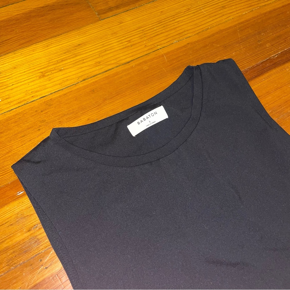 Aritzia Babaton Black Contour Muscle Bodysuit L